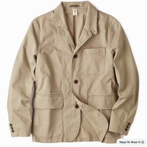 365 Utility Blazer XL Khaki EUC